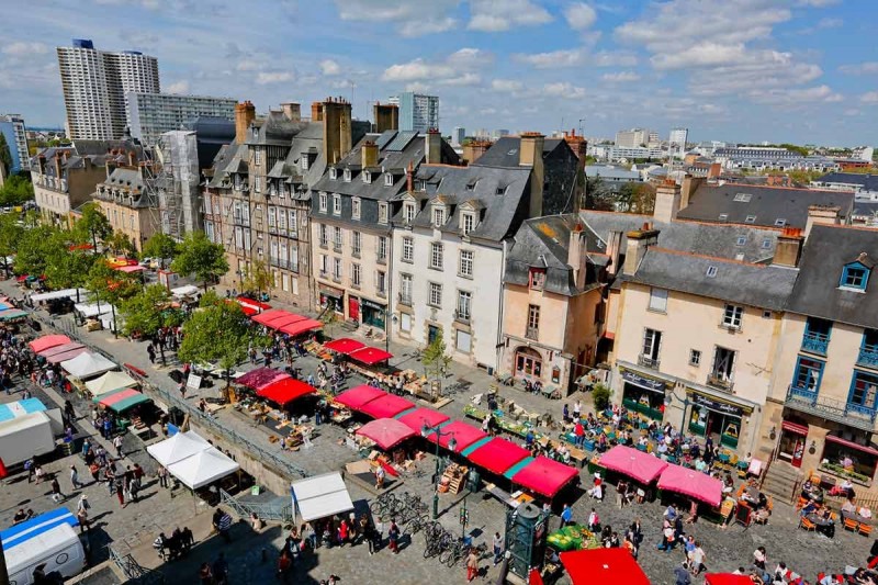 commerce marché rennes