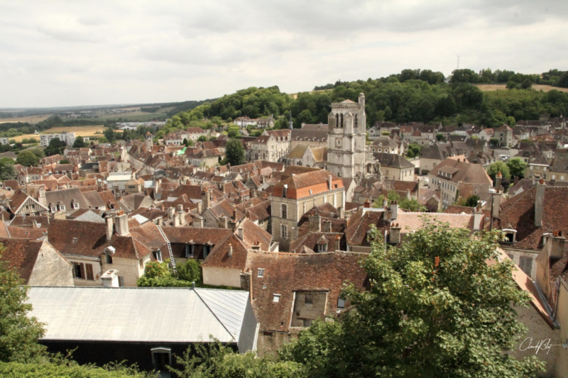 Vue aérienne le Tonnerrois en Bourgogne