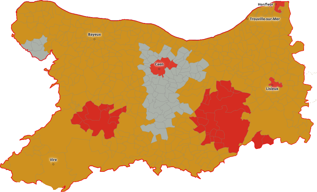 Zone d'attractivité médical du Calvados