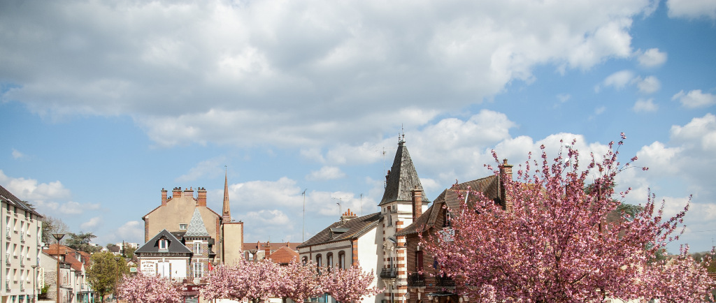 Le centre-ville de Migennes