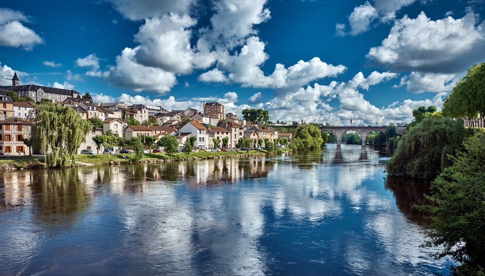 les bords de vienne à Limoges