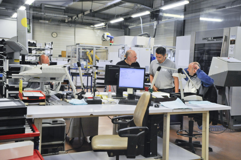 Laboratoire dans les locaux d'aesculap à Chaumont.